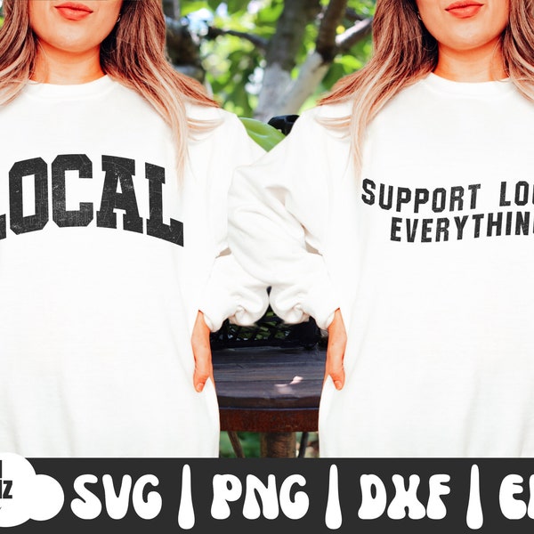 Support Local Bundle SVG | Support Local Bundle PNG | Local Svg | Local Png | Shop Local | Support Small Business | Shop Small | Eat Local