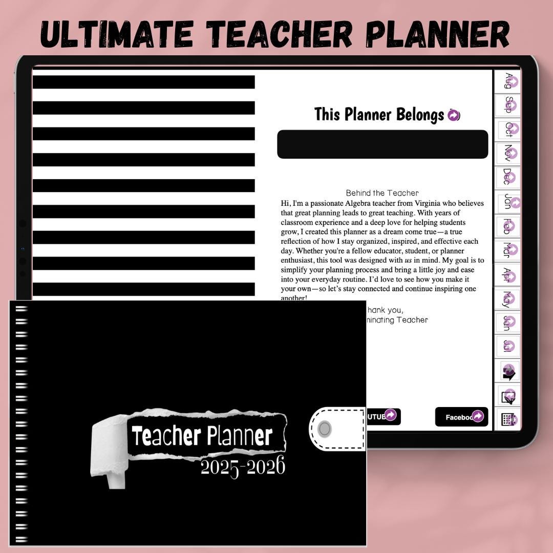 Digital Teacher Planner | Dated Lesson Planner for Goodnotes & Noteful ...