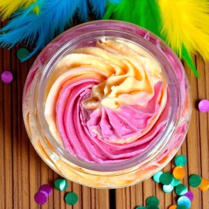 Fruity Ring Swirl Whipped Soap Smoothie – Fruity Cereal Scented Body Wash – Whipped Soap – Handmade Small Batch Bath Product – Acid Kitty
