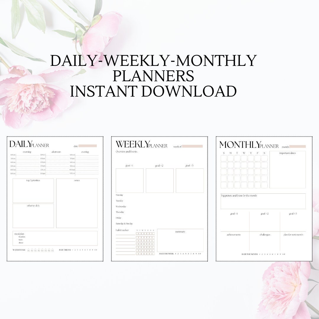 Planners for Daily, Weekly, and Monthly Planning | Schedule ...