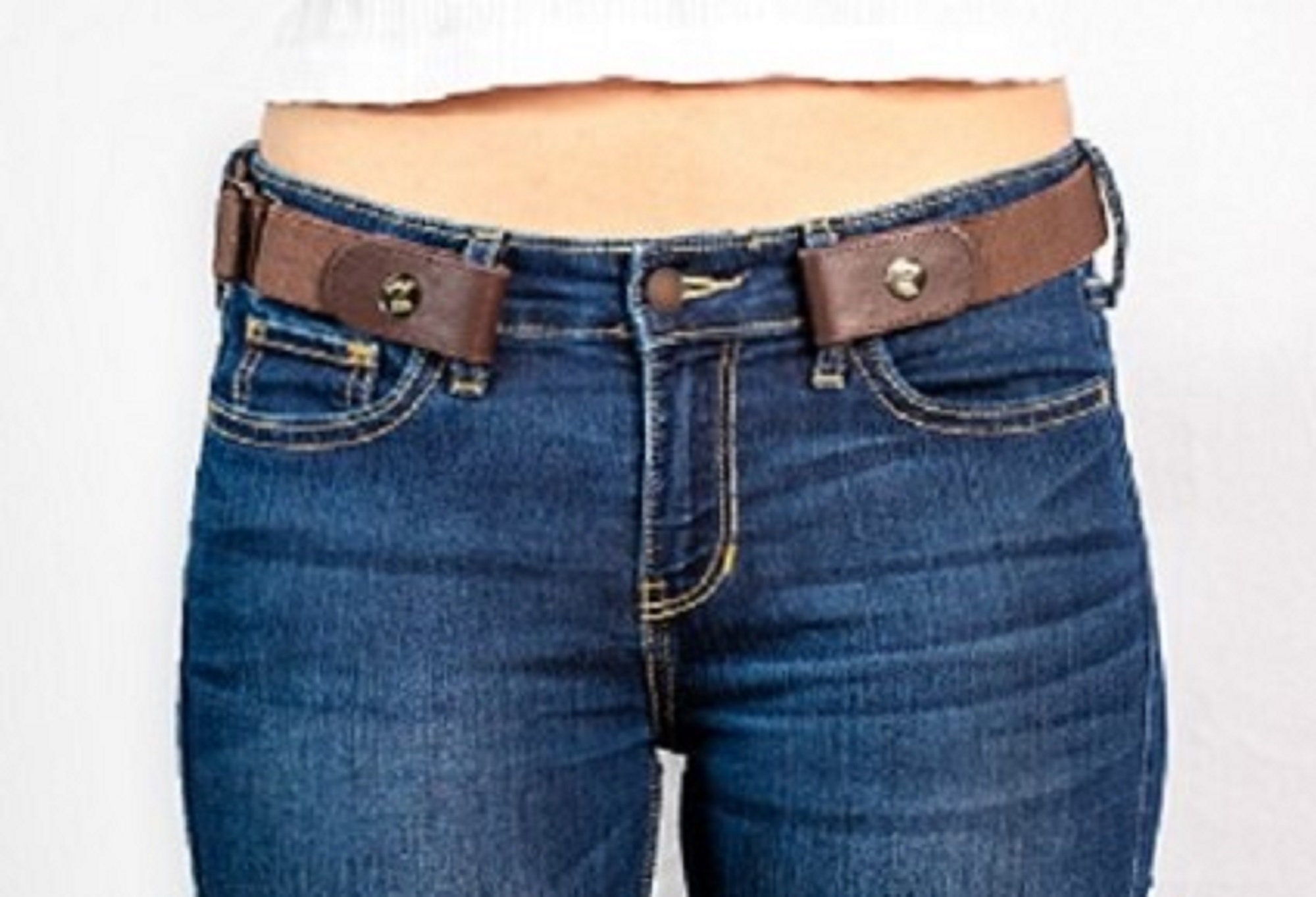 Elastic Belt No Belt Buckle Comfortable Belt Stretch Belt for