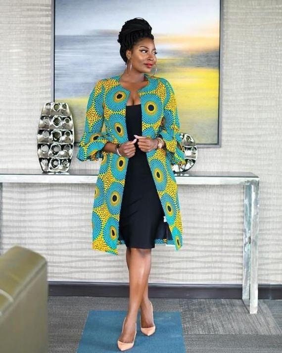 ankara kimono gown styles