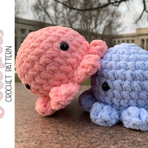 Octopus Amigurumi Crochet Pattern, PDF Only