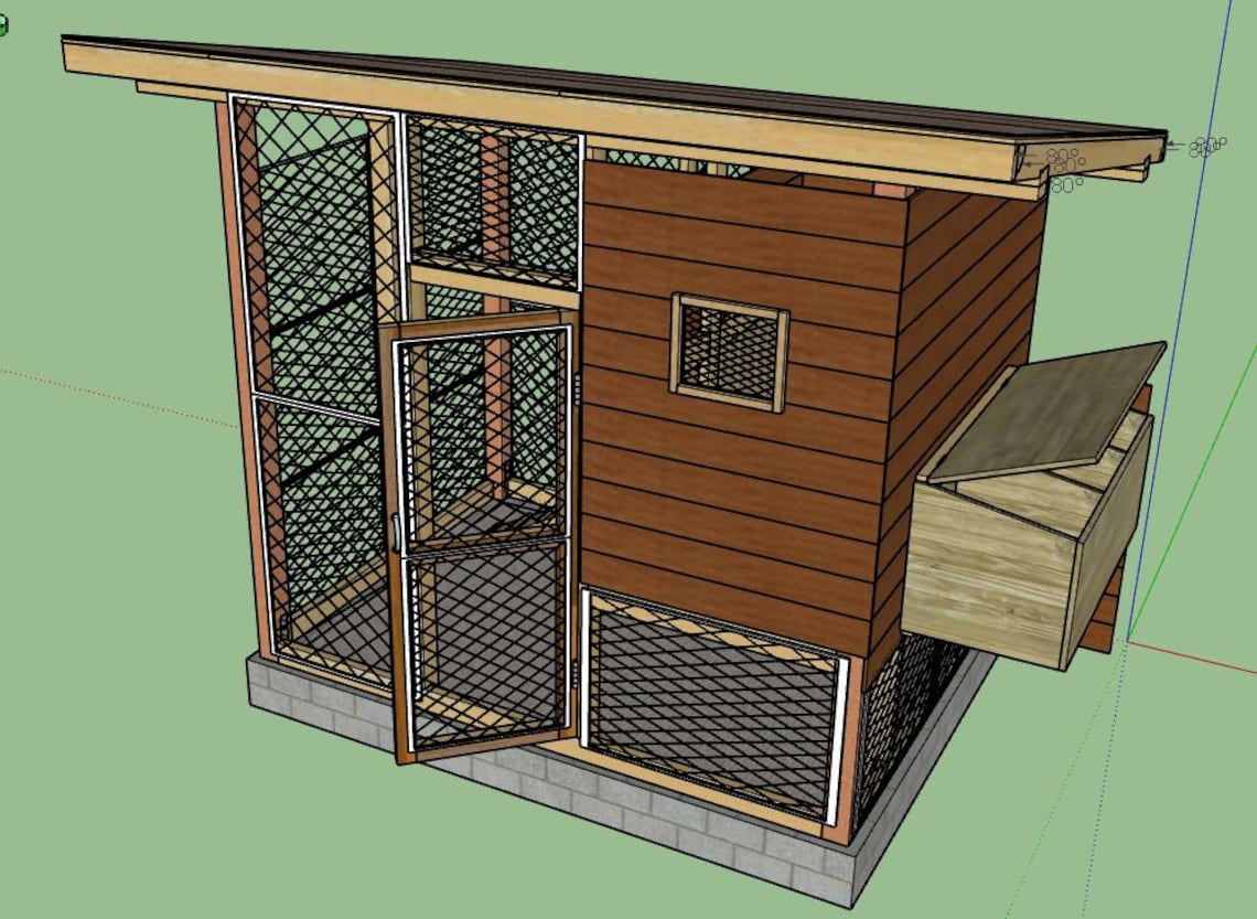 Sketchup Chicken Coop Plans 8'x6' PDF Instant and - Il 1140xN.3191583420 F8qo