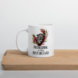 JW Letter Writing Mug - Regalo de la escuela Pioneer Service - Jw Sister Gift - Taza con tema Koala