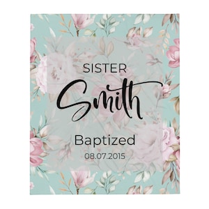 JW Pioneer Gift - Personalized Baptism Blanket - JW Gift - Pioneer School Gift - Jehovah&#39;s Witness - Jehovah&#39;s People - JW Gift Ideas