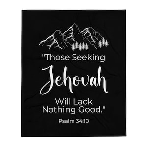 JW Pioneer Gift - JW Baptism Gift - Sister Gift - Brother Gift - Pioneer School Gifts - Jehovah Witness Gift - Jw 2022 Year Text Blanket