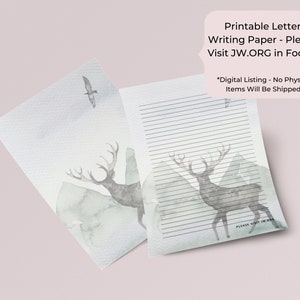 JW Letter Writing Paper With QR Codes – Jw Stationery – Jw Digital Download - JW Printables - Jw Pioneer - 8.5” x 11” & A4