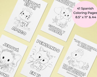 JW Spanish Printables - JW Kids Spanish Coloring Pages - Jw Spanish Ministry - Jw Spanish Gifts For Kids - Jw 2022 Year Text Spanish