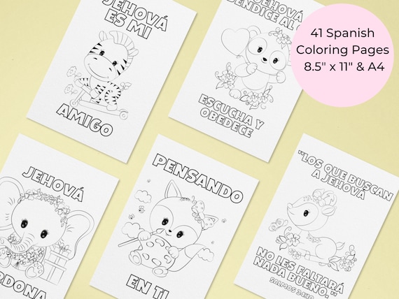JW Spanish Printables - JW Kids Spanish Coloring Pages - Jw Spanish Ministry - Jw Spanish Gifts For Kids - Jw 2022 Year Text Spanish