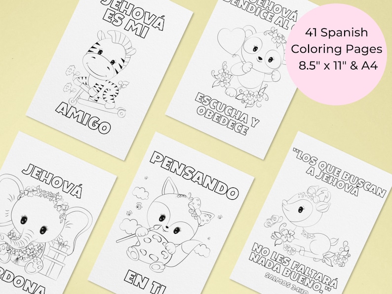 Puede incluir: 41 p&aacute;ginas para colorear en blanco y negro con ilustraciones de animales lindos y texto en espa&ntilde;ol. Las p&aacute;ginas son de 8.5 pulgadas por 11 pulgadas y tama&ntilde;o A4.