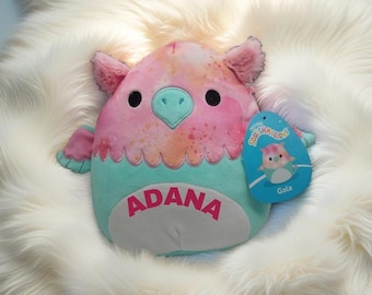 Squishmallow Gala, Gift for Child, Pink Squishmallow Stuff Animal, Birthday Gift for Kid, Birthday Gift, Easter Basket Plushie, Easter Toy,