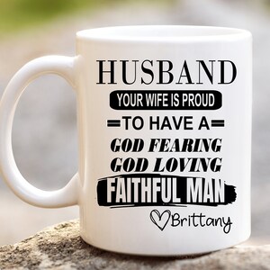 Husband Your wife Is Proud| Father&#39;s Day Mug | Gift for Dad | Gift for Husband Personalized | Gift for Dad | Personalized Gift for Husband