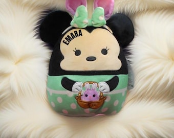 Disney Minnie Mouse Squishmallow, Limited Edition Squishmallow,  Personalized Minnie Mouse, Plush Toy for Birthday, Christmas Toy, Girl Gift