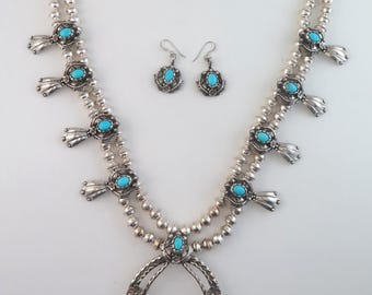 SIGNED Vintage Native American Indian Jewelry Sleeping Beauty