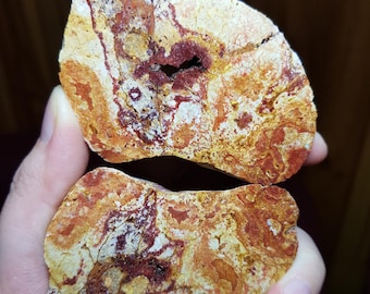 Yellow Picture Jasper Stone Chunks, Picasso Jasper Raw Crystals