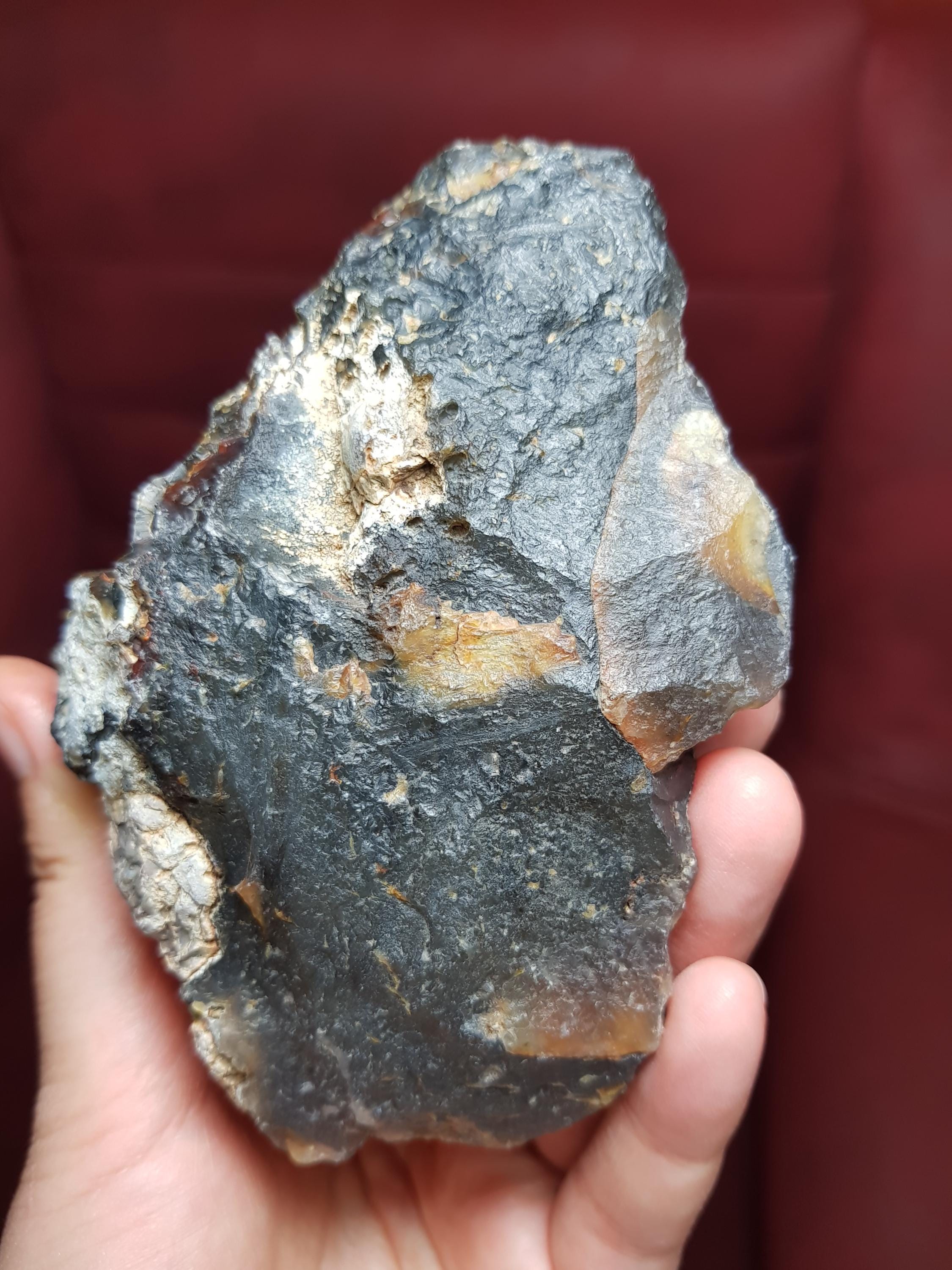 Red Hematite Botryoidal Agate: Grounding Crystal in Matrix - Etsy