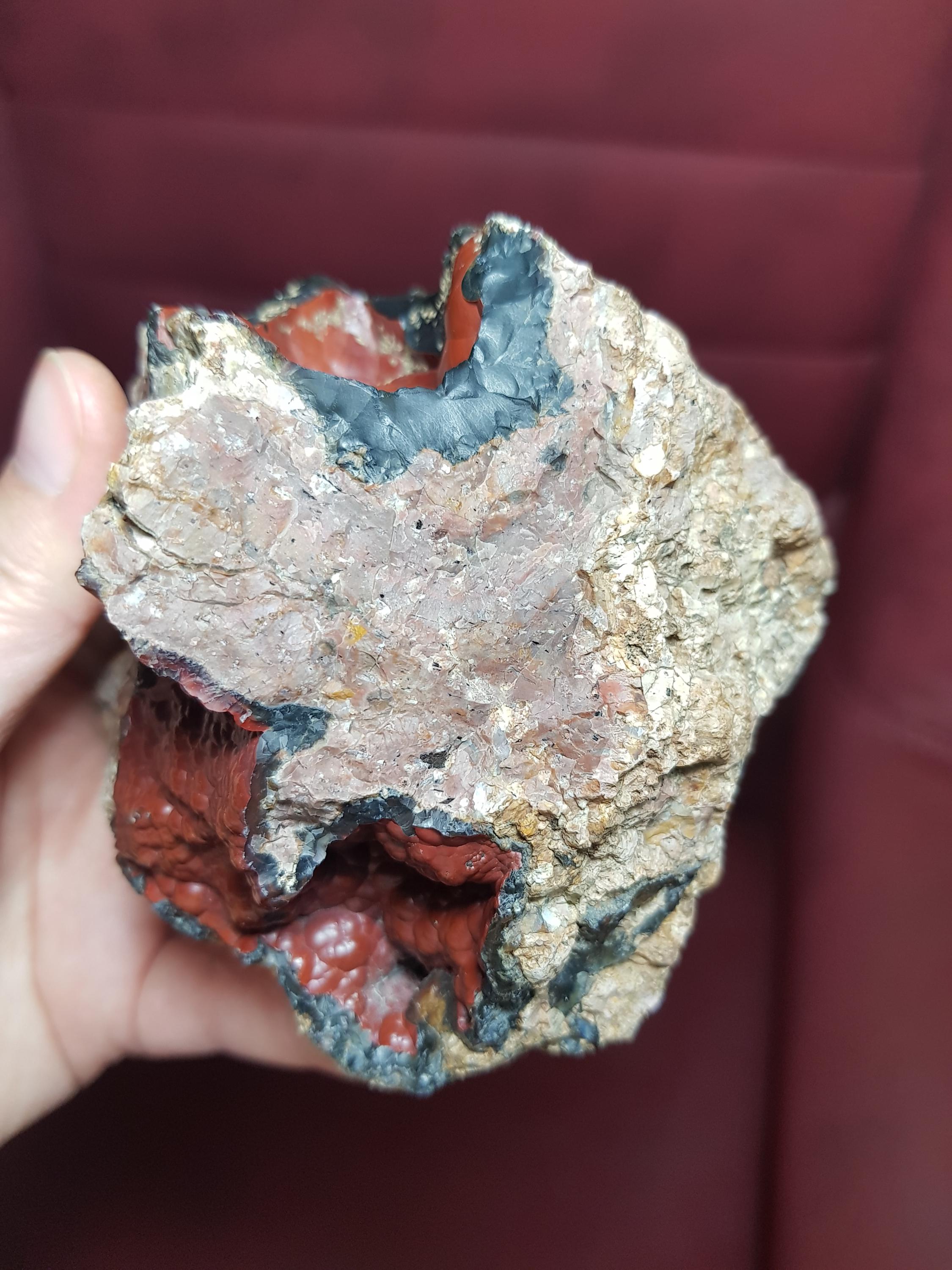 Red Hematite Botryoidal Agate: Grounding Crystal for Courage - Etsy