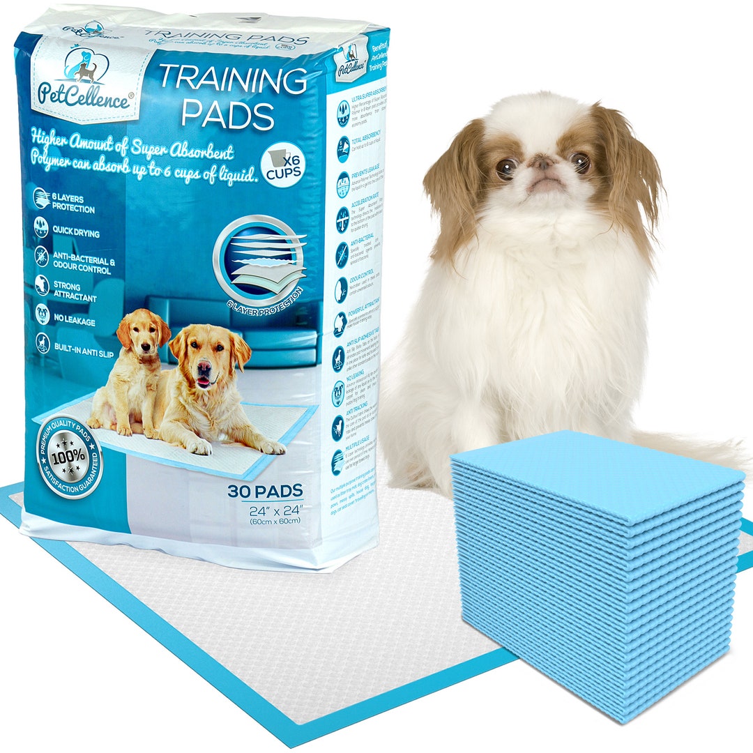 Petcellence Puppy Pads 30 Pack Large 60x60cm Super Absorbent Dog