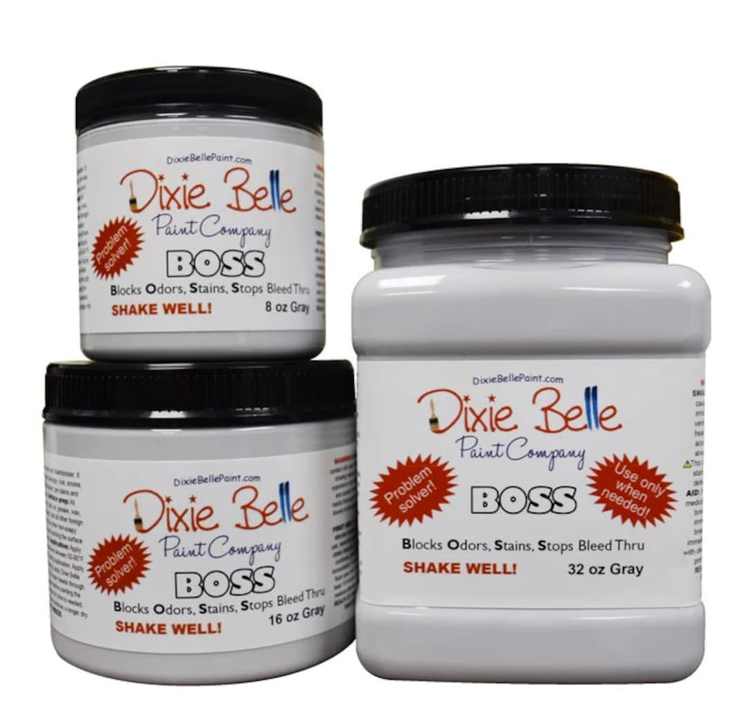 Dixie Belle B.O.S.S. Gray Primer Block Odors Stains & Bleed Etsy