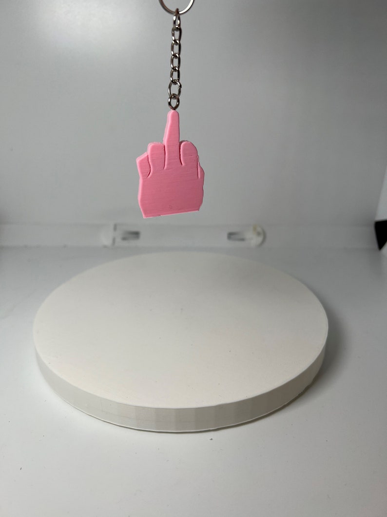 3D Printed Middle Finger Keychain Etsy
