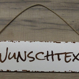 Schild personalisiert aus Holz oder Acryl Wetterfest mit Gravur selbst gestalten Weiß Holzschilder 28 59 cm Bild 2