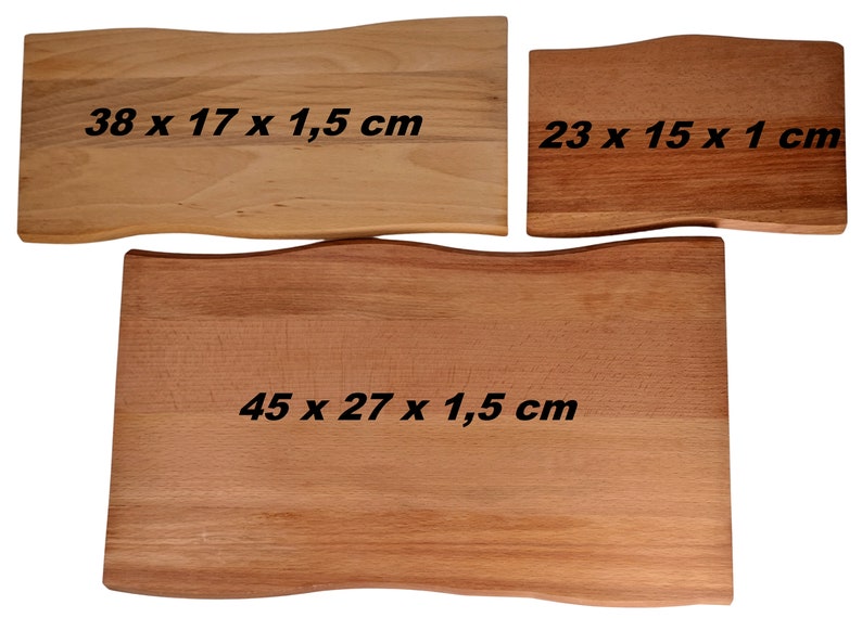 Wunschtext Schild personalisiert aus Holz mit Gravur selbst gestalten Buche Massiv Holzschilder 23 45 cm Bild 8