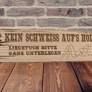 Wunschtext Schild personalisiert aus Holz mit Gravur selbst gestalten Eiche Holzschilder 28 59 cm Western Art Wunschtext Bild 9