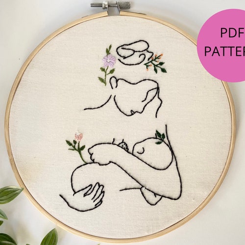 Nursery Embroidery Pattern PDF Pattern Beginner Embroidery Etsy