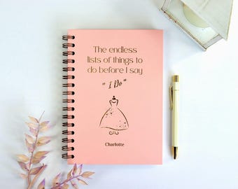 Personalized Wedding Planner Book: Bridal Keepsake Notebook