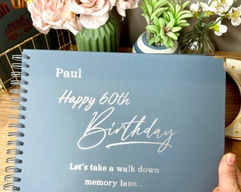 Birthday Journal | Personalised 40Th Birthday Guestbook | Photo Album | My First Birthday | Birthday Interview Book | Baby Journal