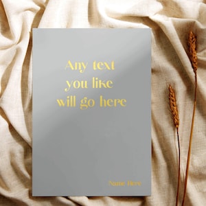 Custom Notebook | Any Text Softback | your own design| Personalized Stationary | unique gift| Business Logo | wedding planning book
