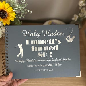 Birthday Journal | Personalised 40 Birthday Guestbook | Photo Album | My First Birthday | Birthday Interview Book | Milestone birthday gift