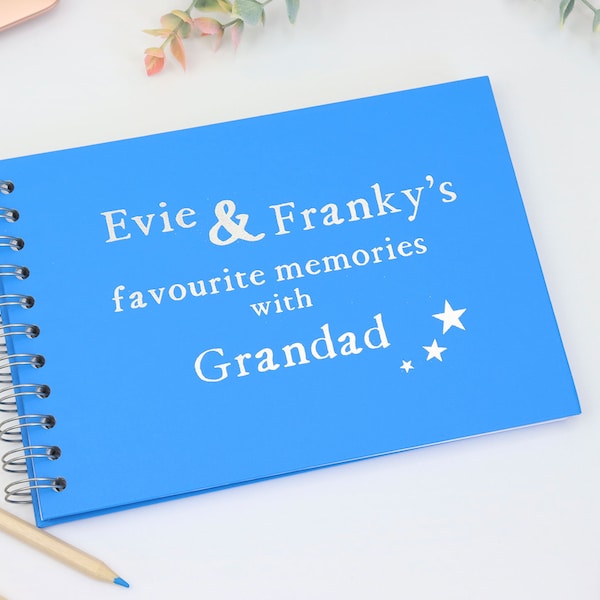 Personalised Book of Condolence. Book of Remembrance. Happy Memories Book. In Loving Memory Book. A5 Grief Journal, Kids remembrance book