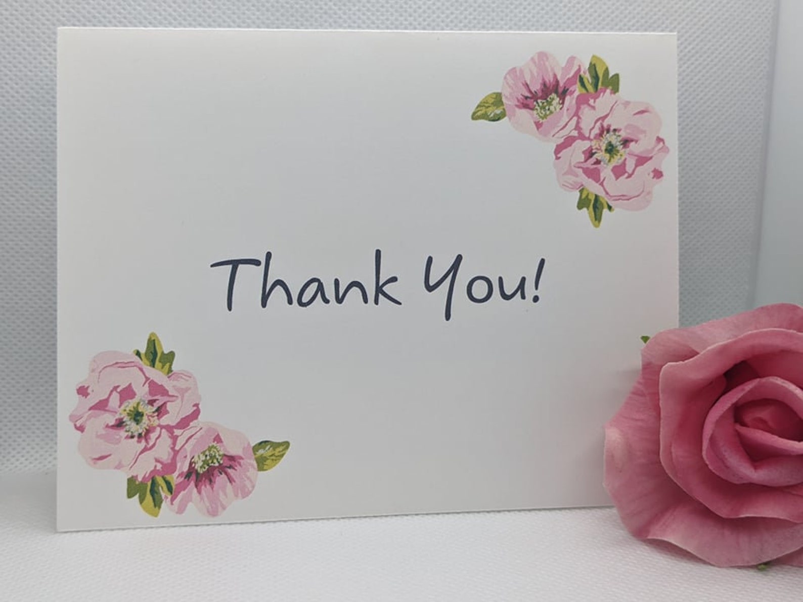 Flower thank you card thank you cards Appreciation gift for | Etsy