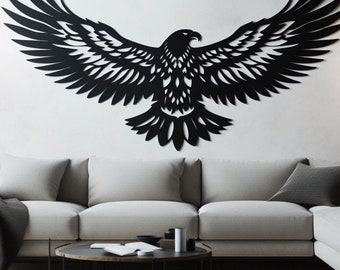 Metal Eagle Wall Art: American Home Decor