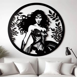 Wonder Women Wall Decor, Super Hero Gift, Wonder Women Wall Art, Super Hero, gift for women, Kid Room, Birthday Gift, Gift for her
