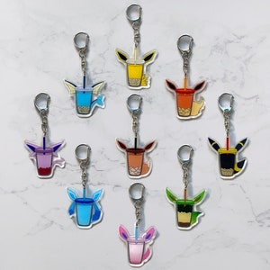 Eeveelution Tea - Acrylic Keychains