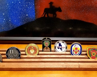 Challenge Coin Rack 40 Coin Display Holder | Veteran Owned Business | Military Gift