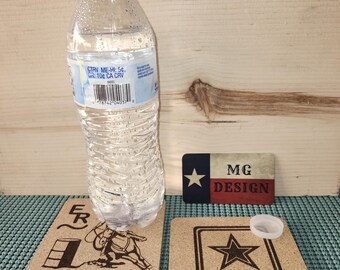 1 Set of 8 Personalized Cork Coasters | Veteran Owned Business | Corporate Gift