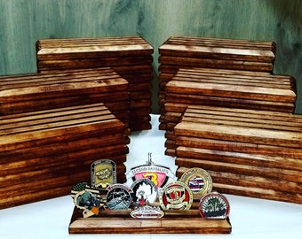 20 Coin Challenge Coin Display Veteran Owned Business Ships Fast