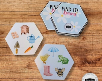 Spring Find It Game: Printable Cards (PDF)