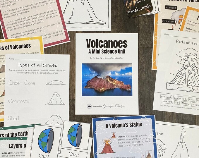 Volcano Unit Study - Etsy Canada
