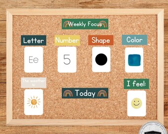 Preschool Focus Board (Dark Colors)