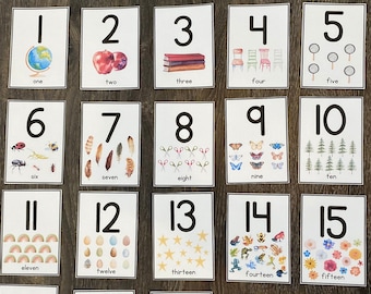 Numbers 1-20 Flash Cards
