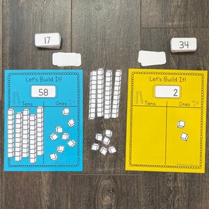 Base Ten Unit printable / Homeschool printables / math printable worksheet/ counting chart / homeschool worksheet / educational printables /