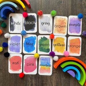 Colors Flash Card Set / Flash cards for toddlers / preschool printables / learning activities for toddlers / Learning cards for preschool
