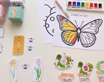 Spring Themed Math & Literacy Bundle, Kindergarten Spring Learning Activities