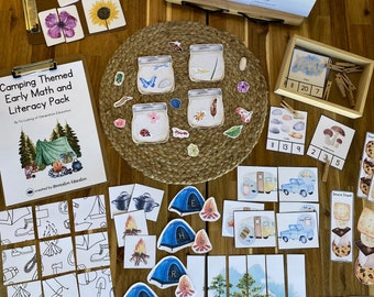 Camping Themed Early Math and Literacy Pack