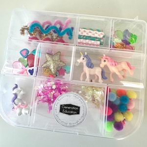 Unicorn Play Kit, Sensory Pieces, Unicorn Tinker Box